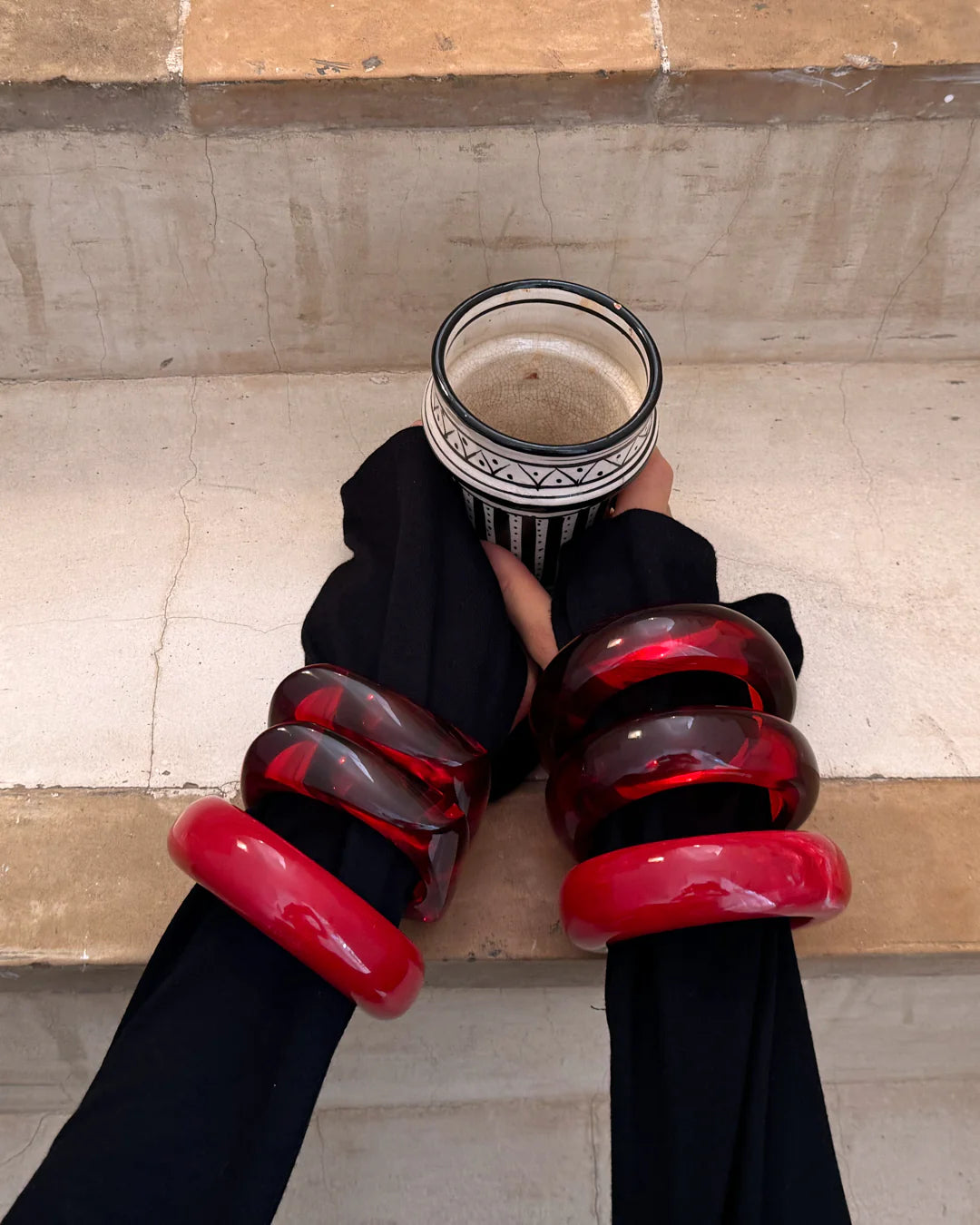 The Bangle Set In Red