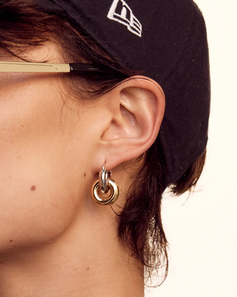 Two Tone Interlock Hoops