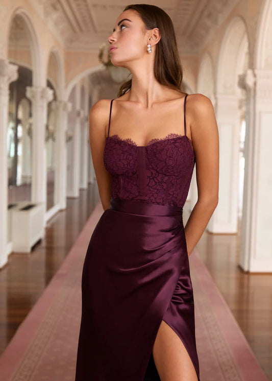Tricia Corset Dress Blackberry