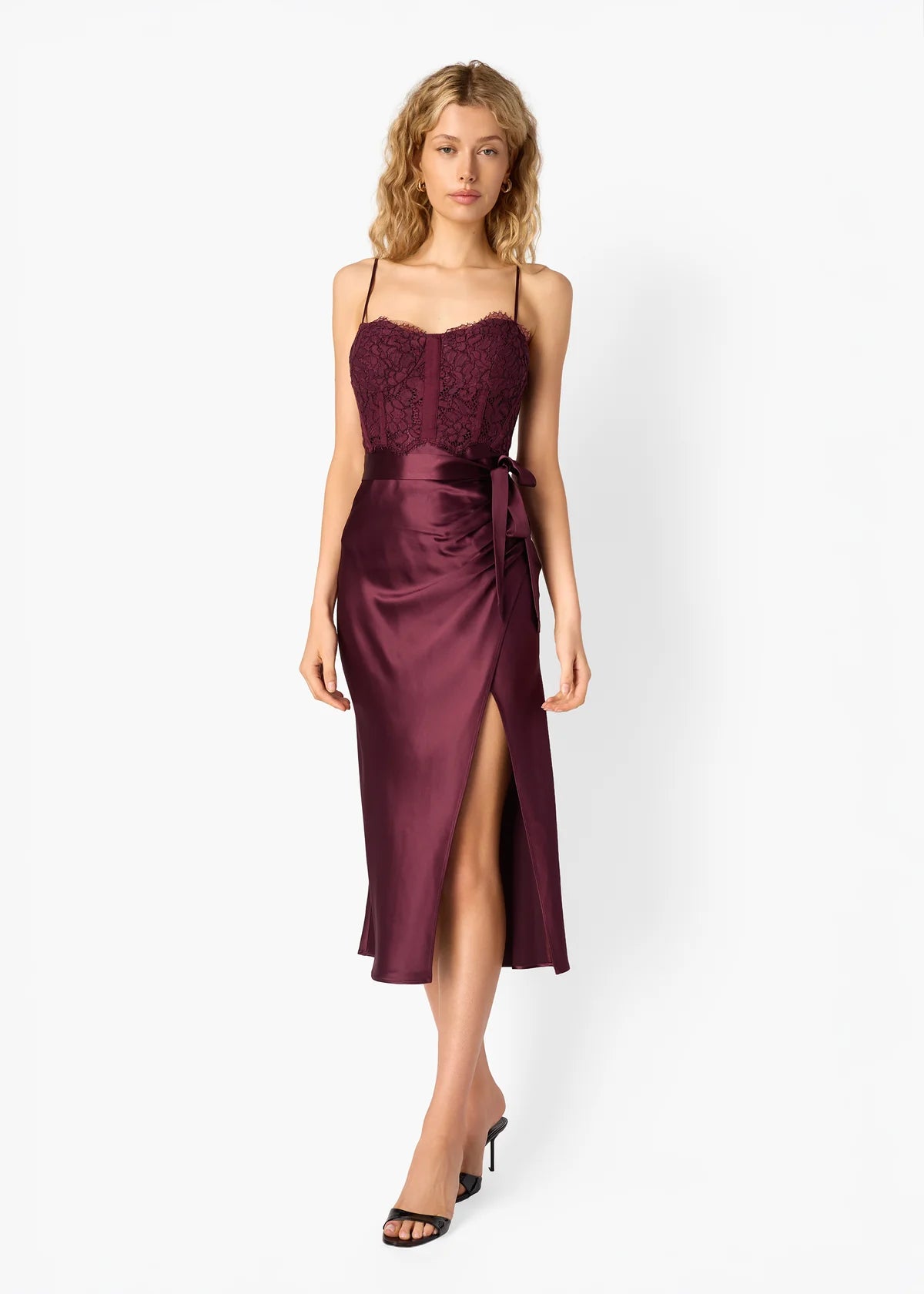 Tricia Corset Dress Blackberry