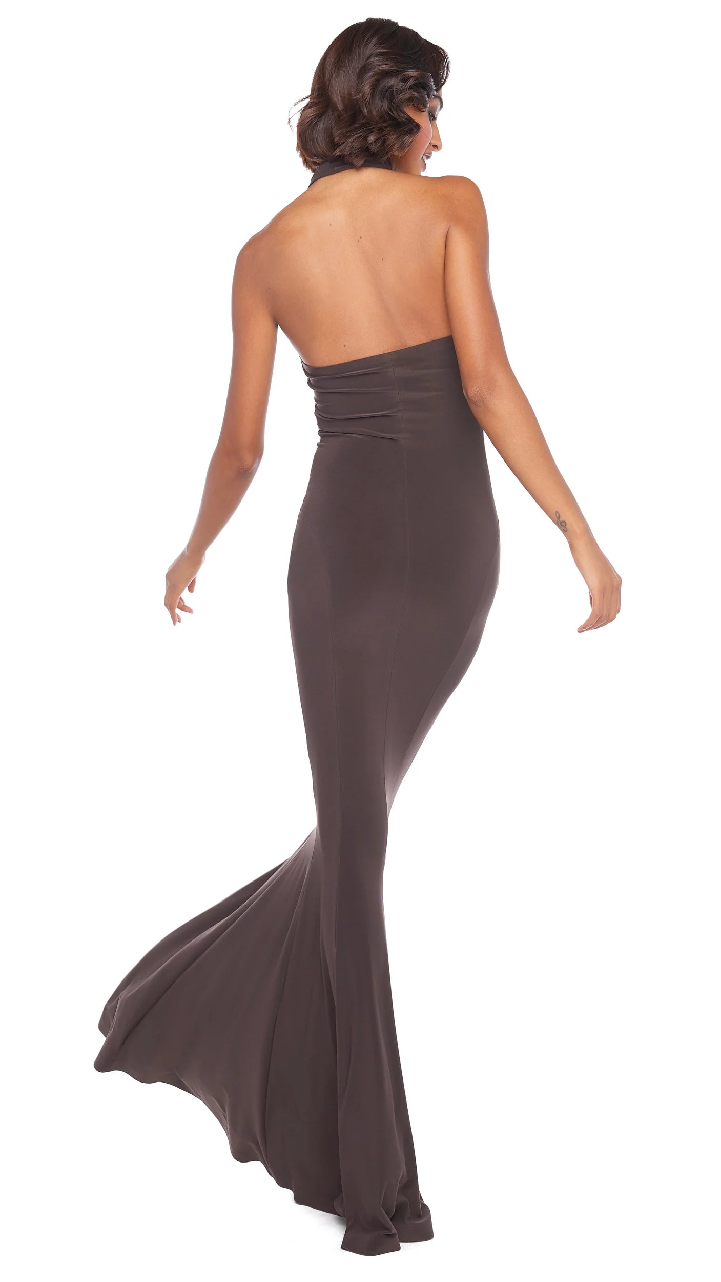 Halter Turtle Fishtail Gown