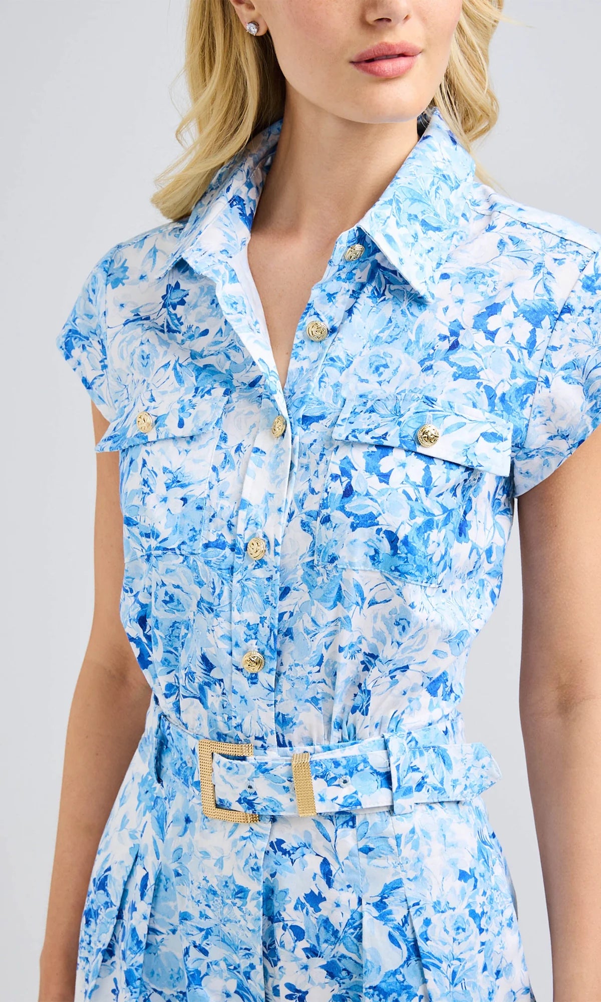 Morgan Floral Poplin Romper