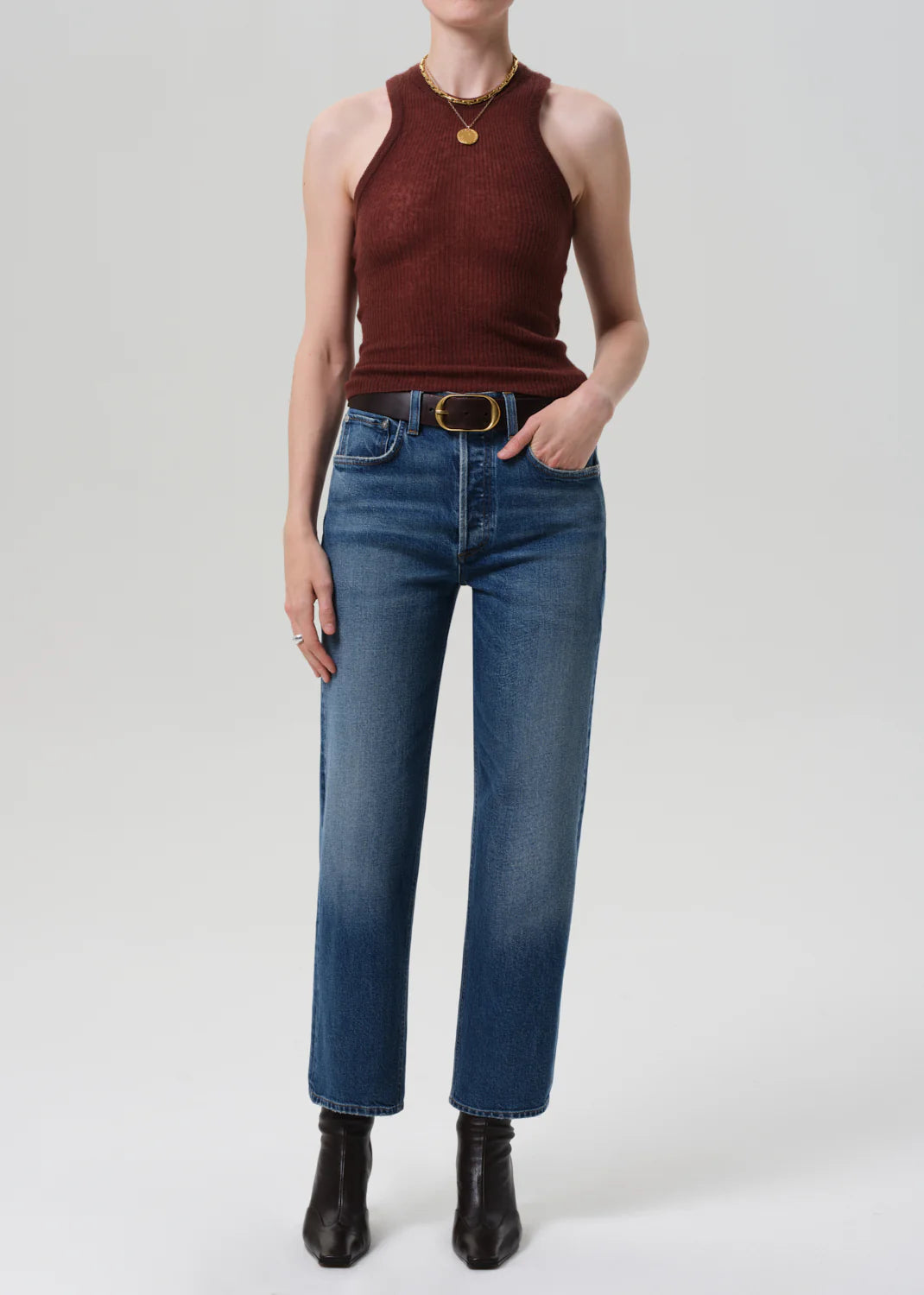 Delfina High Rise Straight Cici