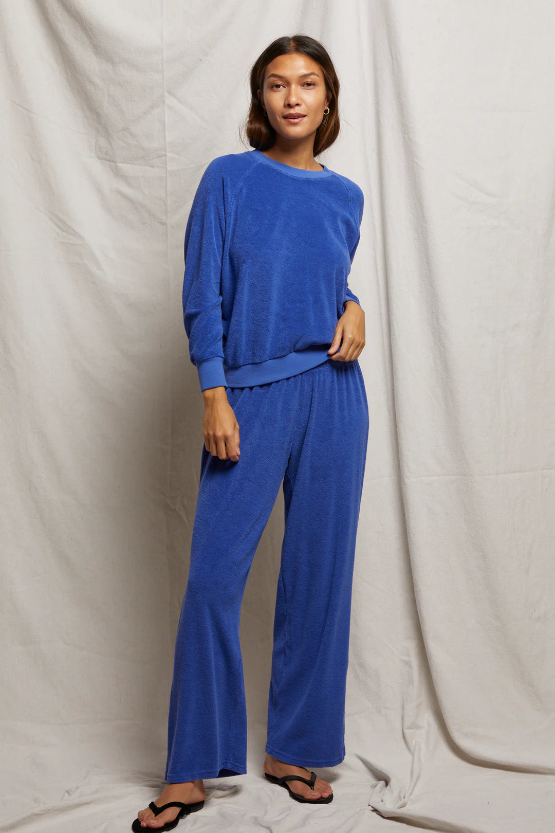 Katie Violet Blue Terry Pant