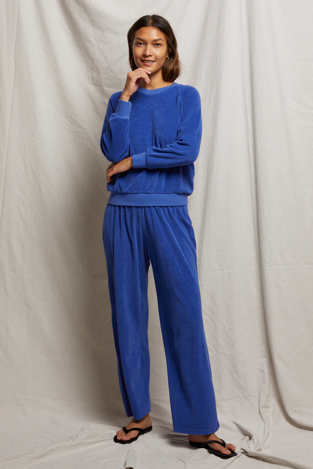 Katie Violet Blue Terry Pant