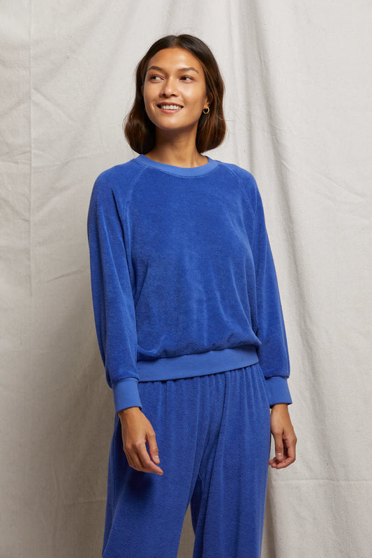 Saylor Terry Sweatshirt Violet Blue