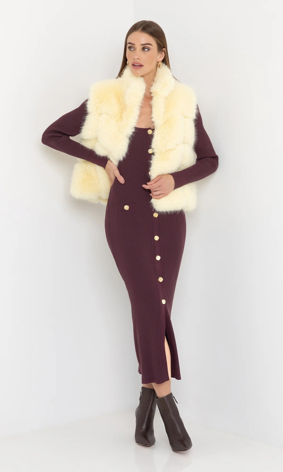 Andolina Square Neck Dress