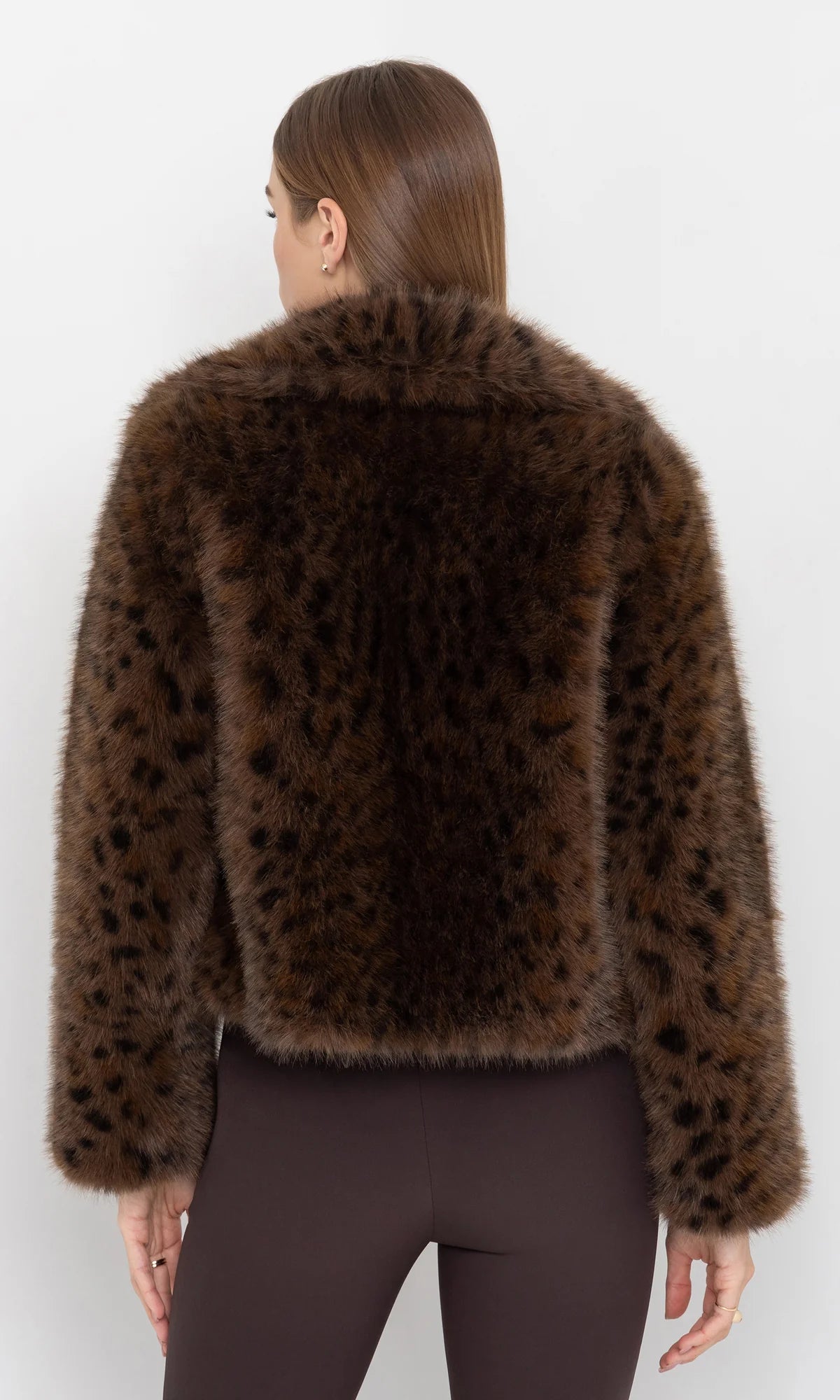 Lexy Leopard Faux Fur Jacket