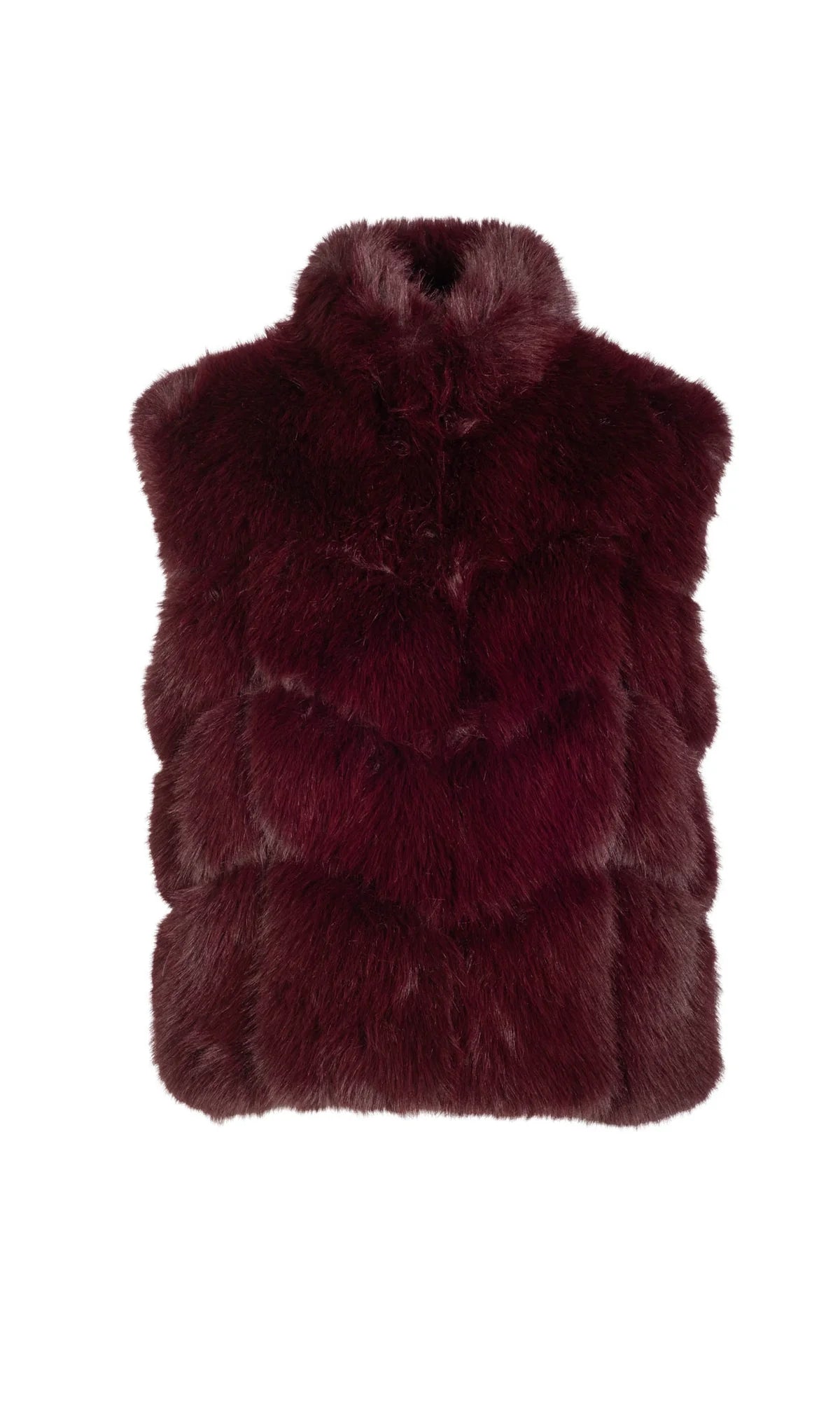 Rosario Faux Fur Vest Cabernet