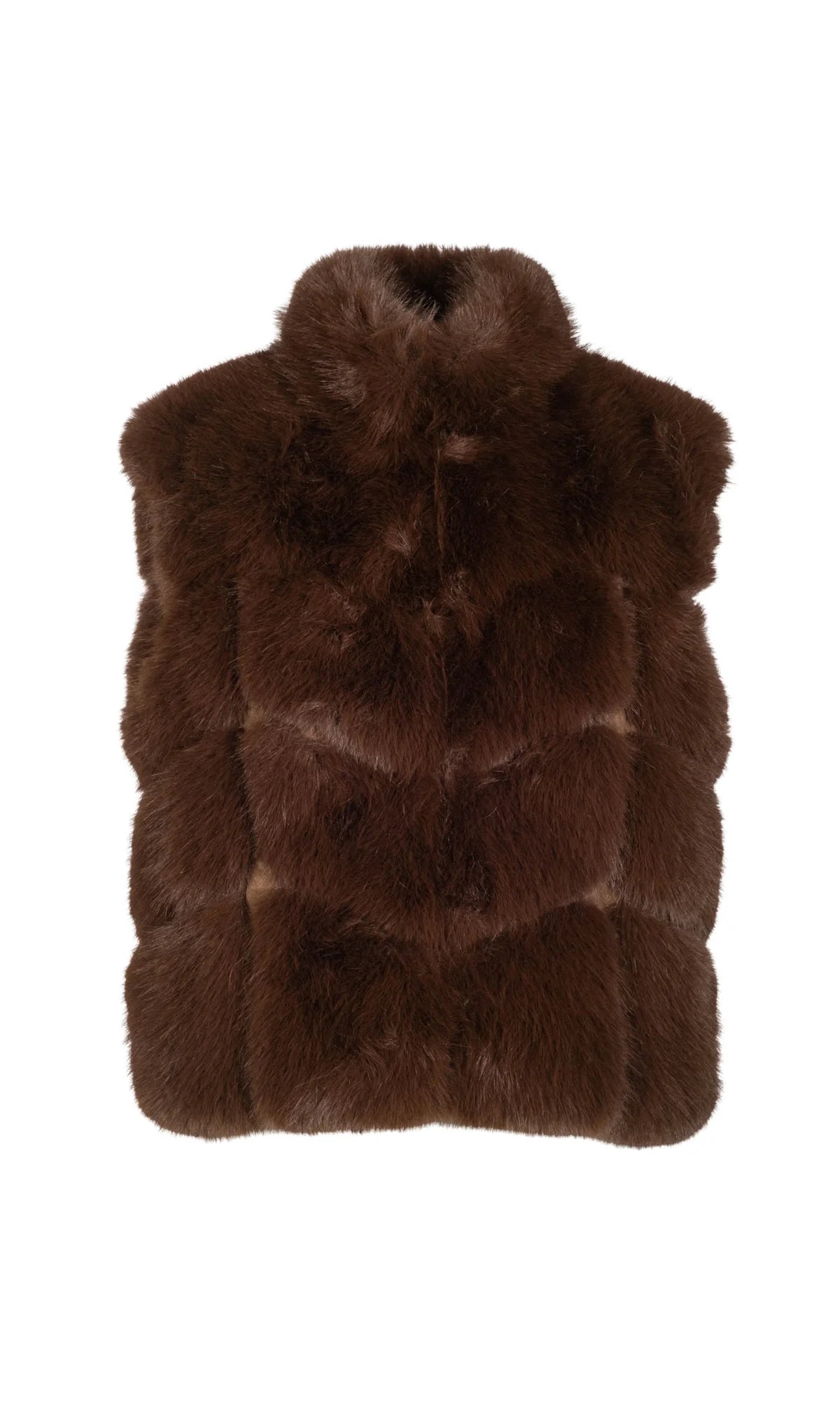 Rosario Faux Fur Vest Brown