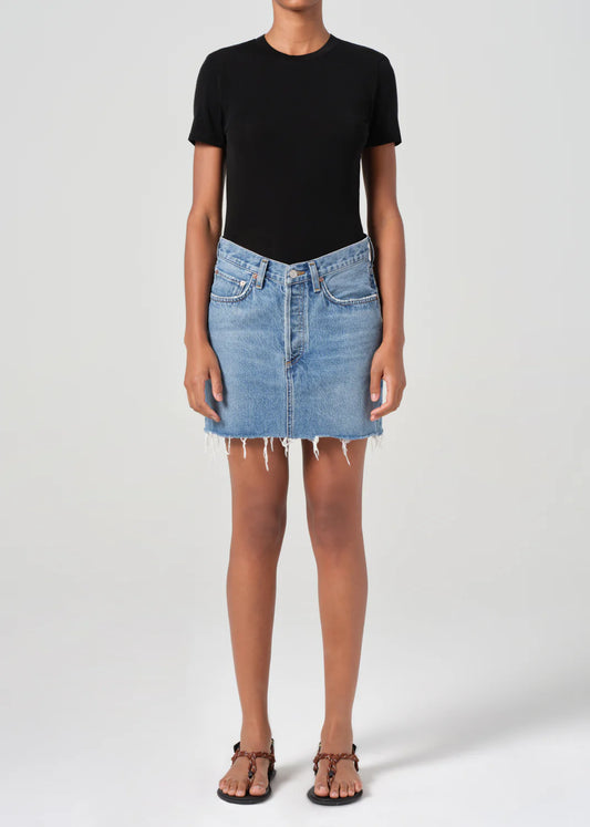 V Waist Mini Skirt Fairway