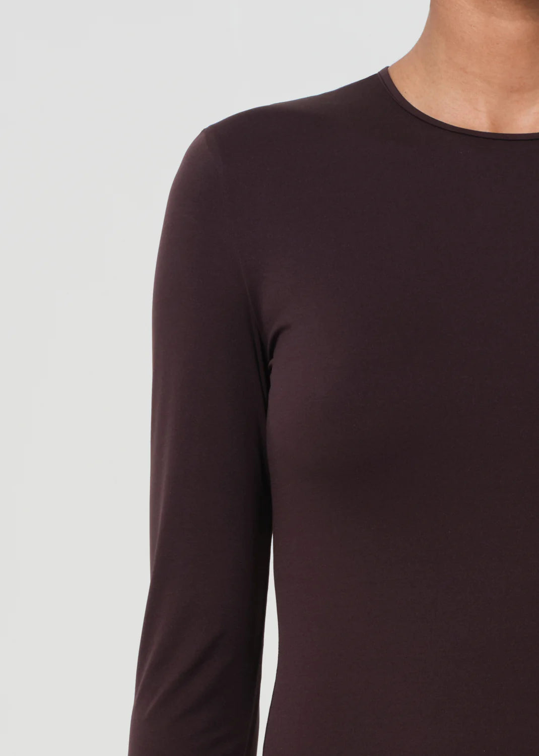 Aurora Long Sleeve Bodysuit Chocolate