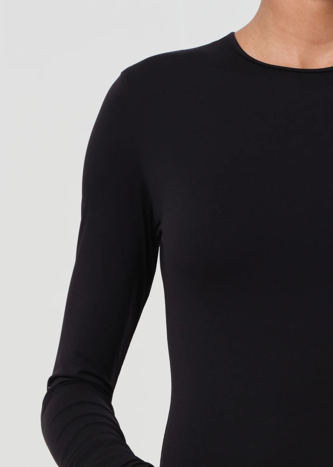 Aurora Long Sleeve Bodysuit Black