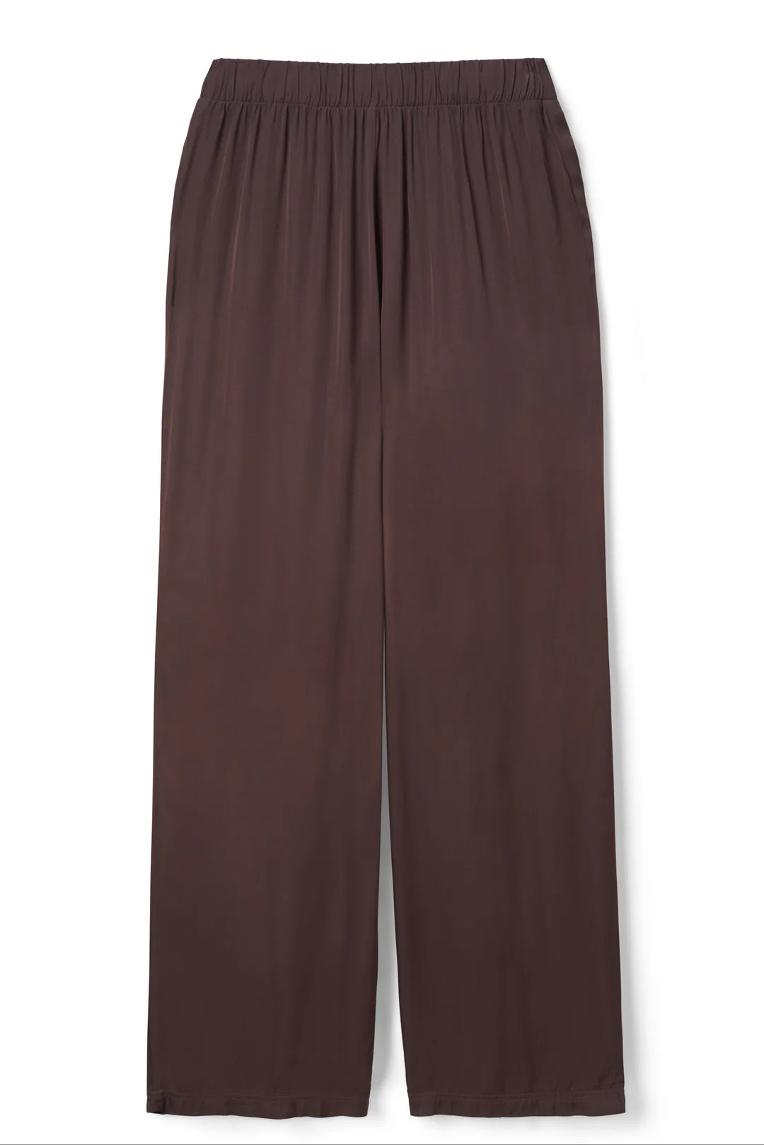 Camile Luxe Satin Pant Cocoa