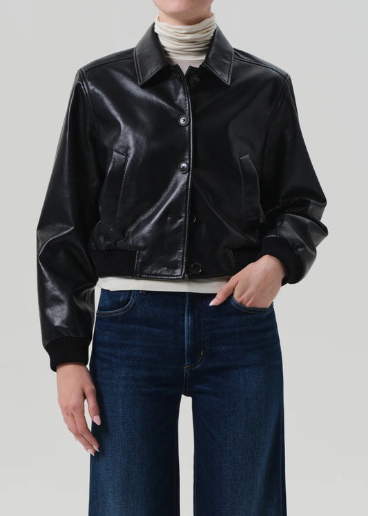 Lola Bomber Recycled Leather