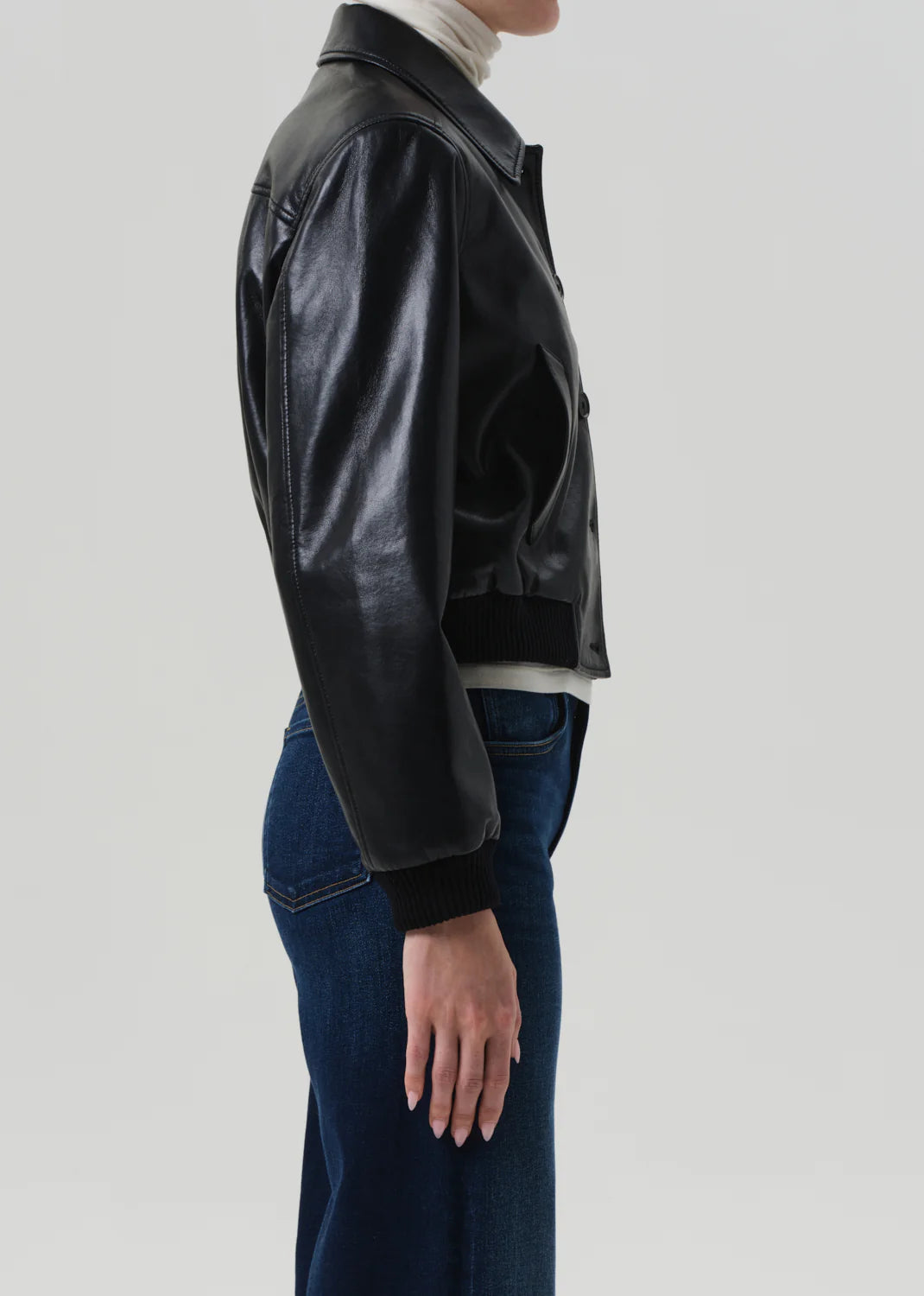 Lola Bomber Recycled Leather