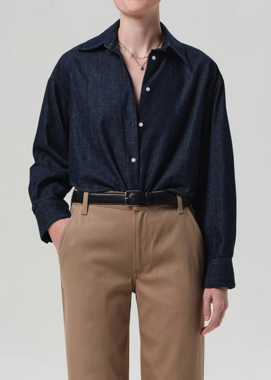 Ana Crop Shirt In Piave