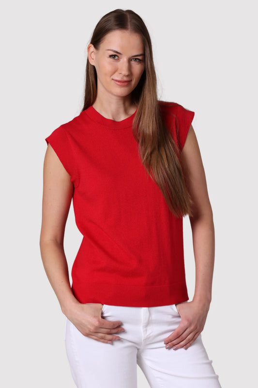 Supima Cotton Cap Sleeve Crew