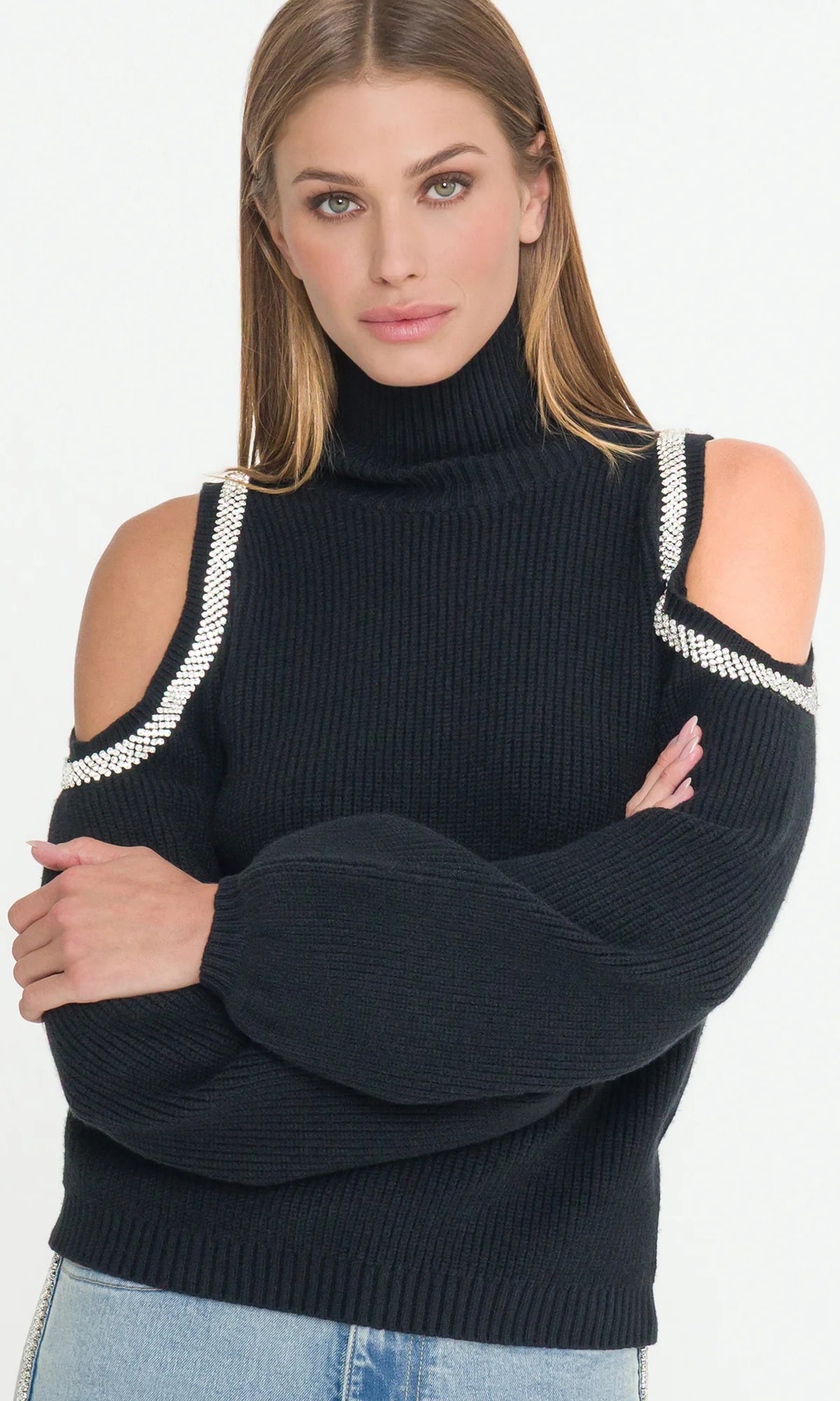 Carmel Cold Shoulder Sweater