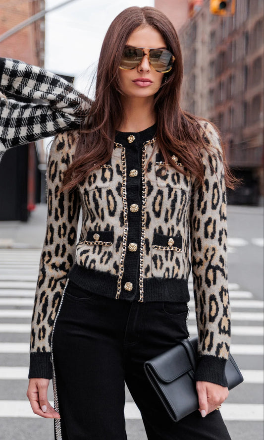 Selma Leopard Cardigan