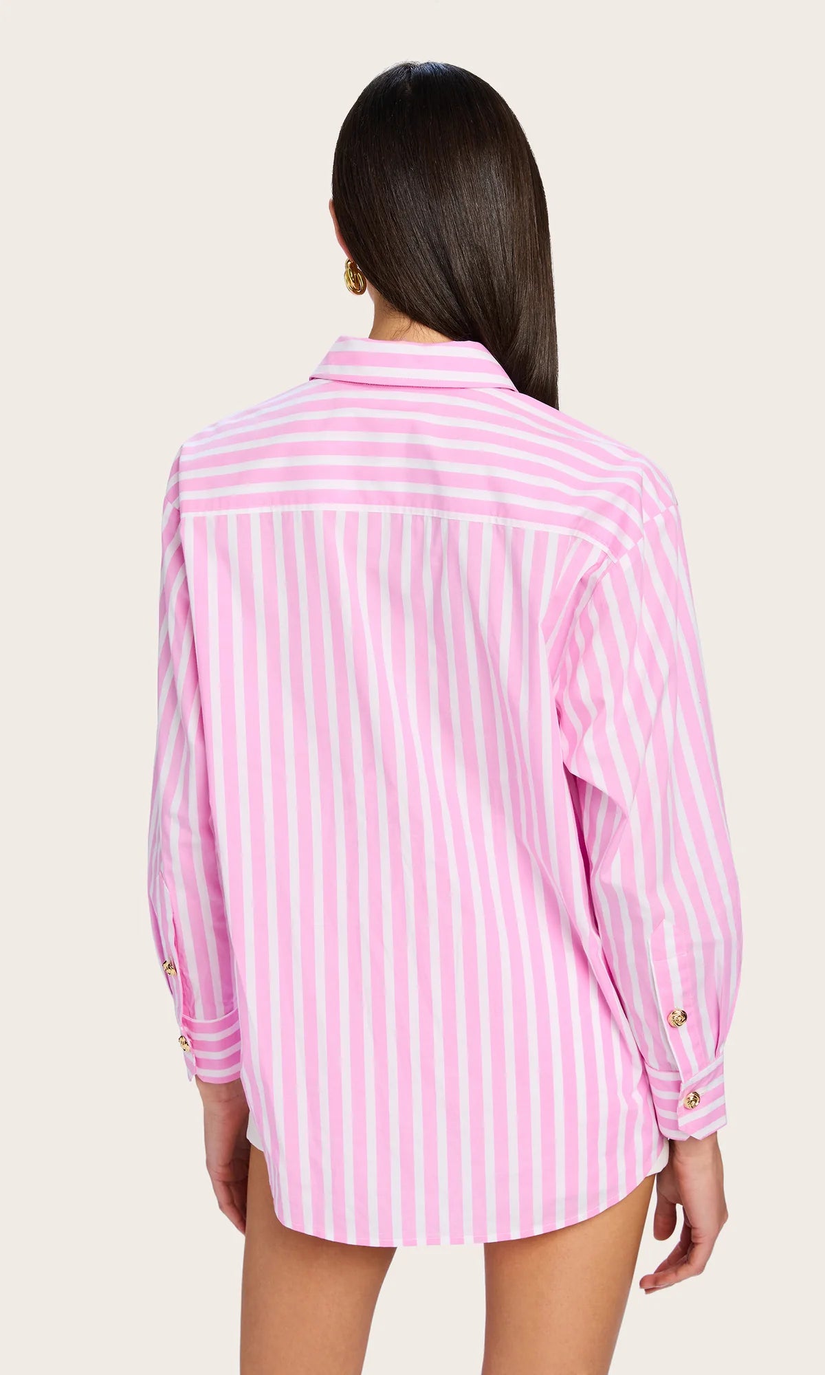 Meggy Wide Stripe Poplin Shirt
