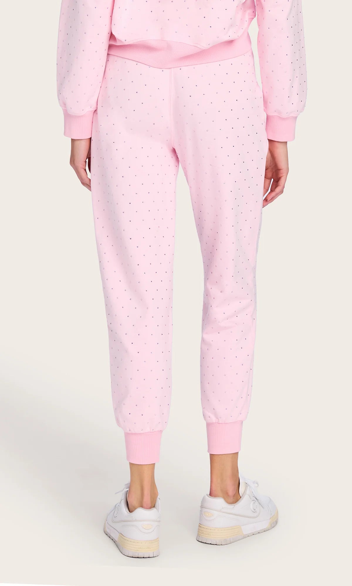 Ruel Crystal Sweatpants Pink