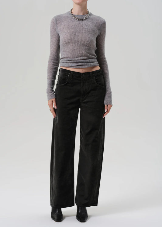 Ayla Velvet Olive Leaf