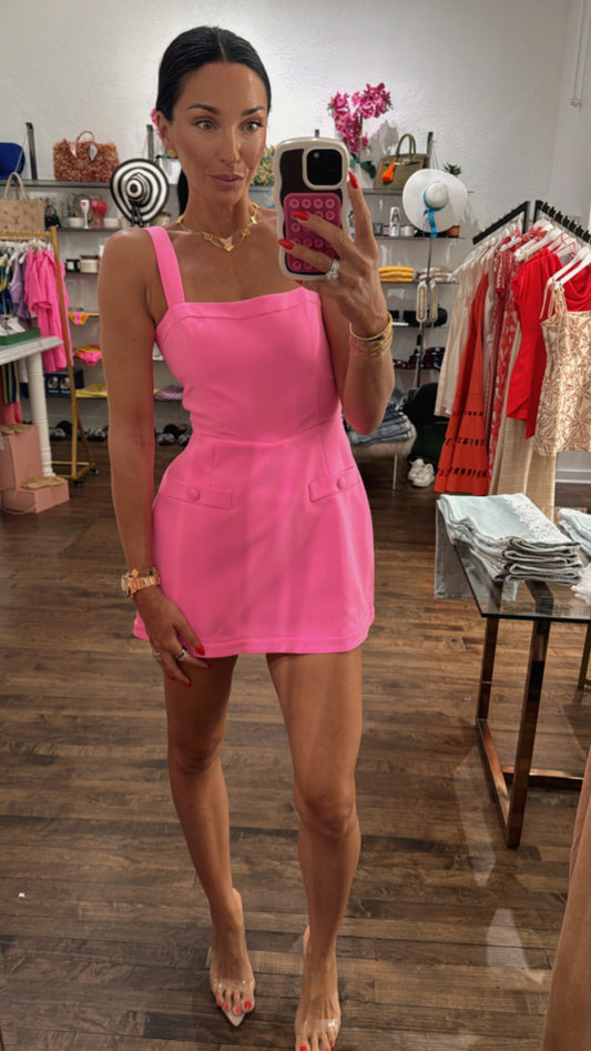 Jaxon Romper Hot Pink