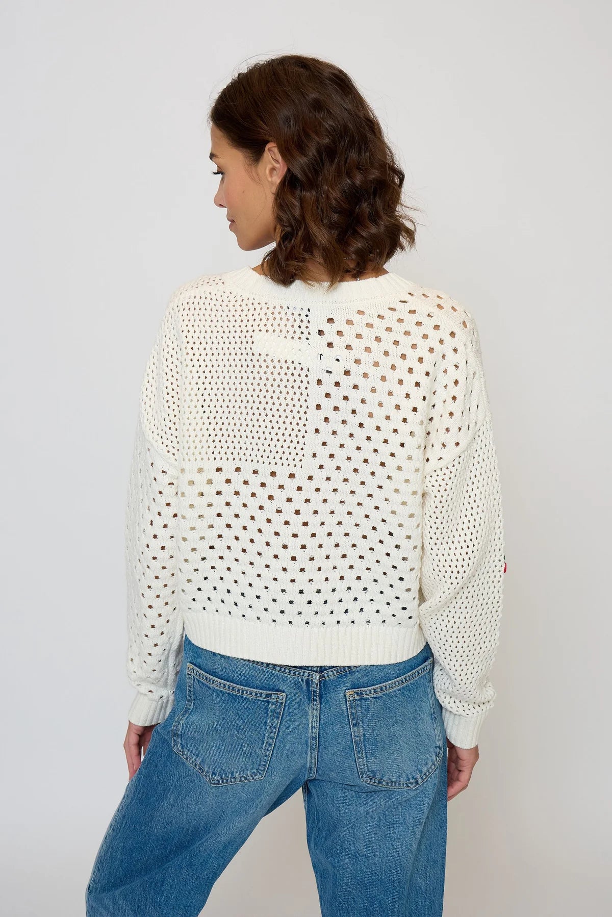 Darcy Open Stitch Embroidered Cardi