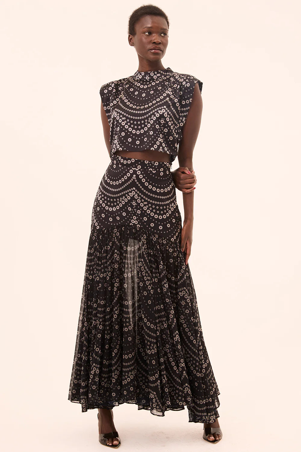 Yara Skirt Stranded Pearls Mix