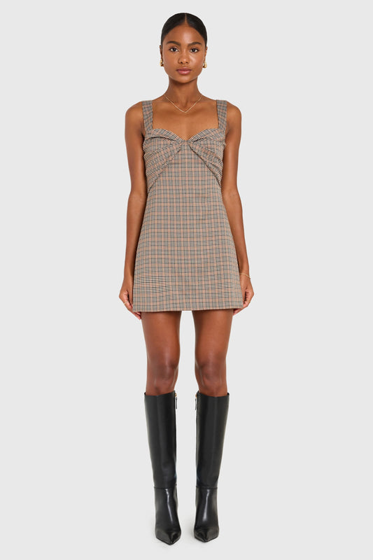 SoHo Skort Romper Plaid