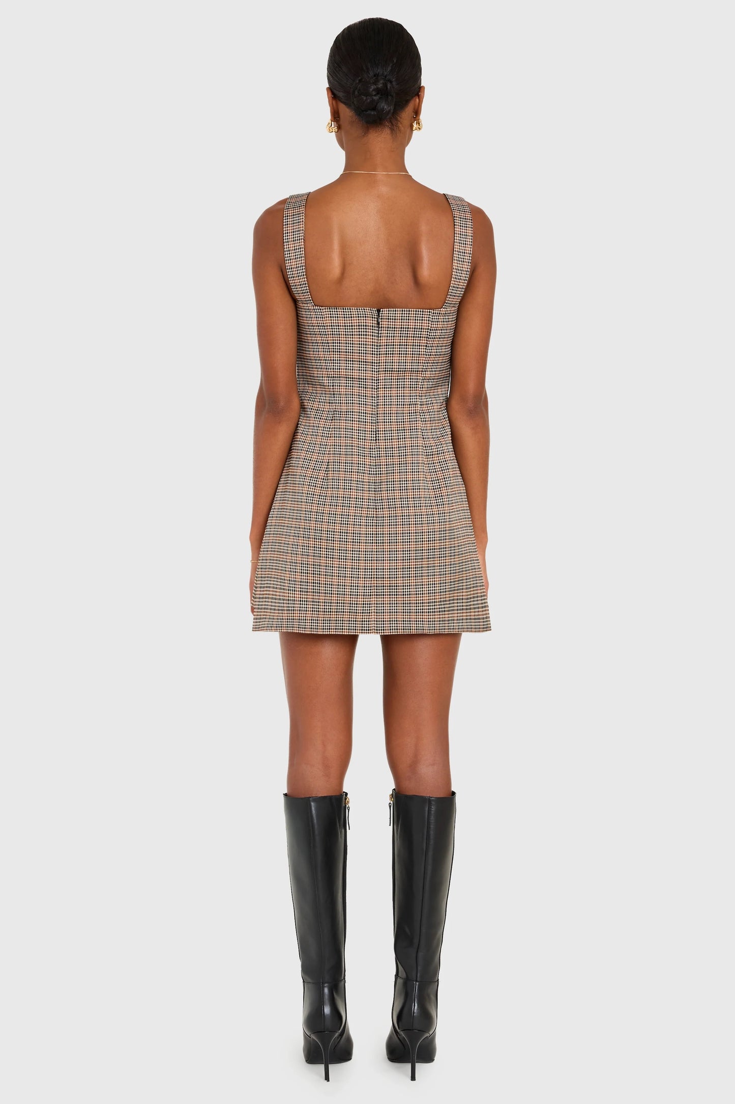 SoHo Skort Romper Plaid
