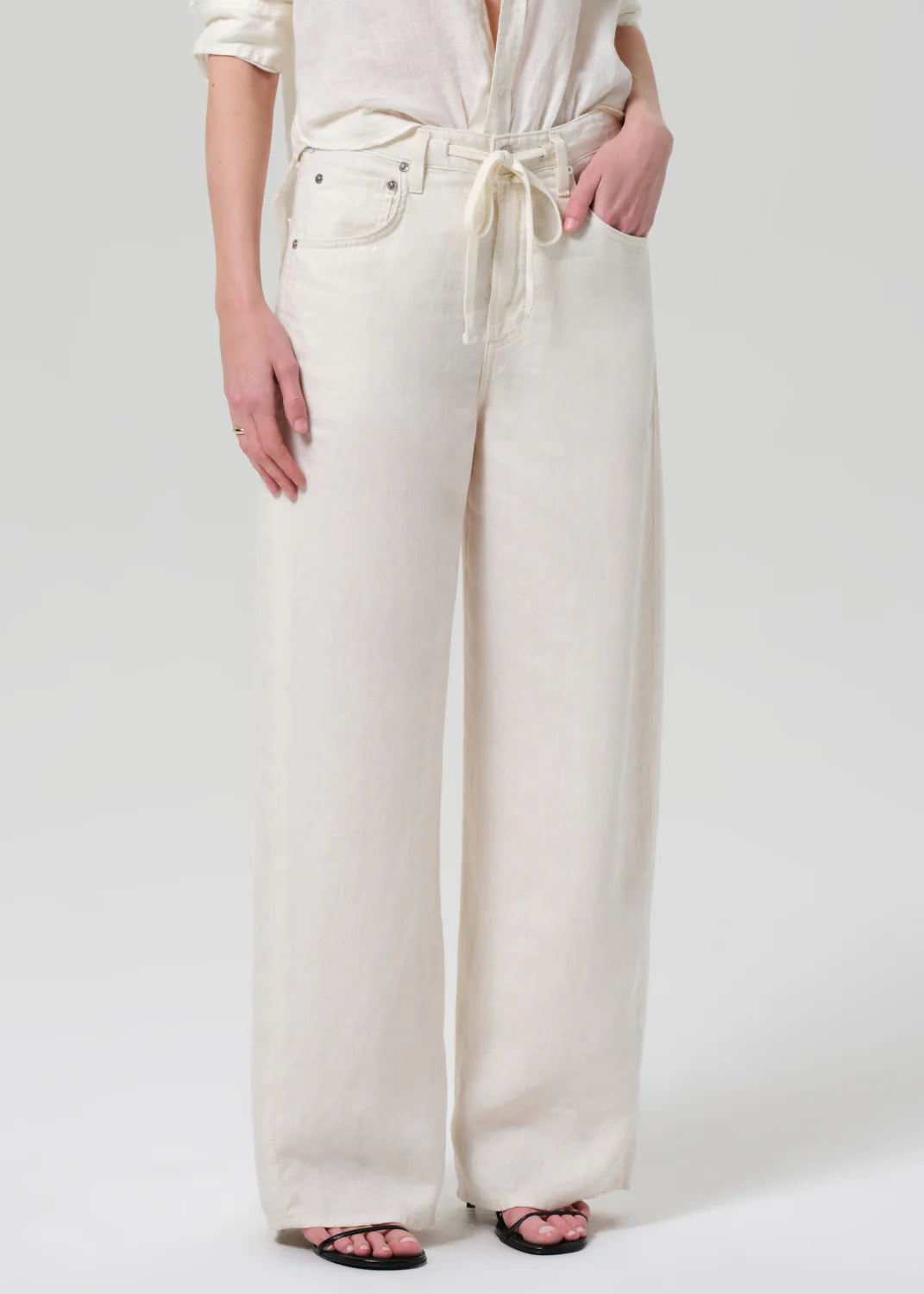 Brynn Linen Trouser Vanilla