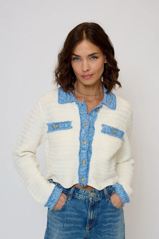 Rose Sweater Blue