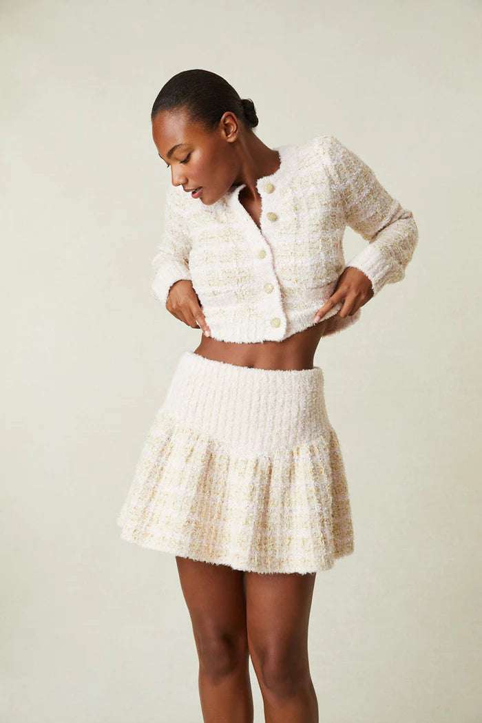 Bibi Tweed Mini Skirt