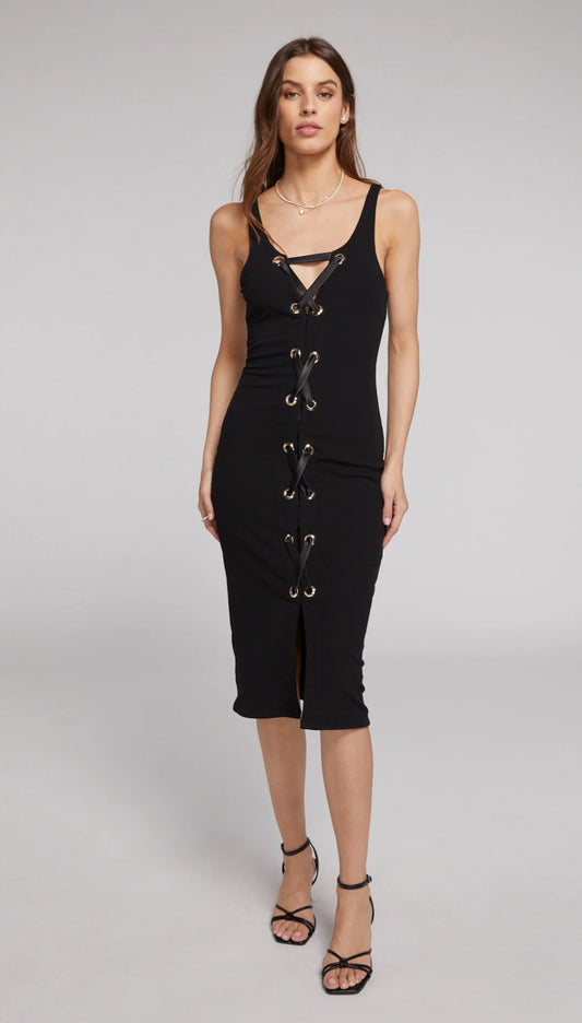 Savannah Lace Up Dress