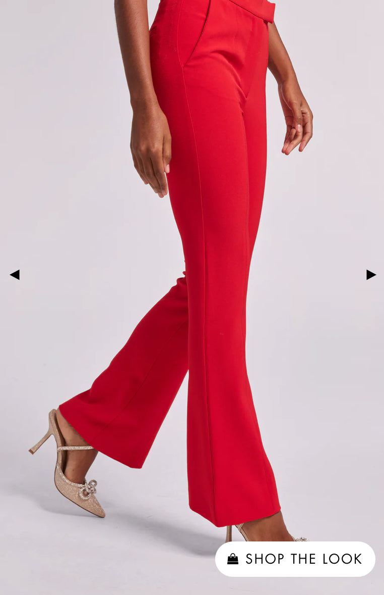 Lucca Crepe Pants Rouge