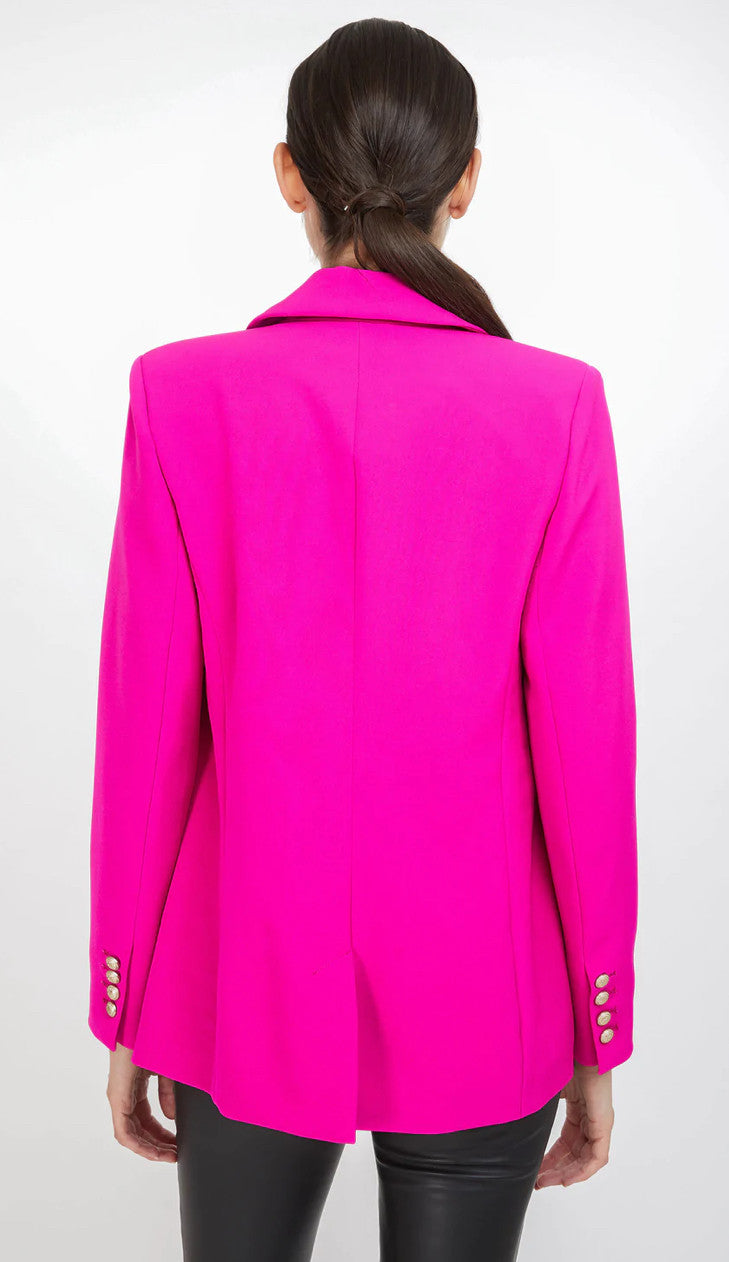 Crepe Blazer - Hot Pink