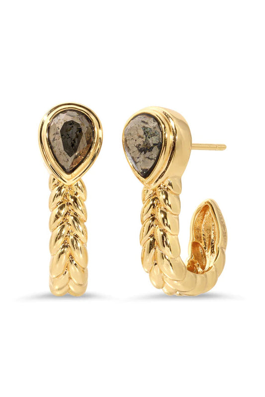Pyrite Hook Earrings